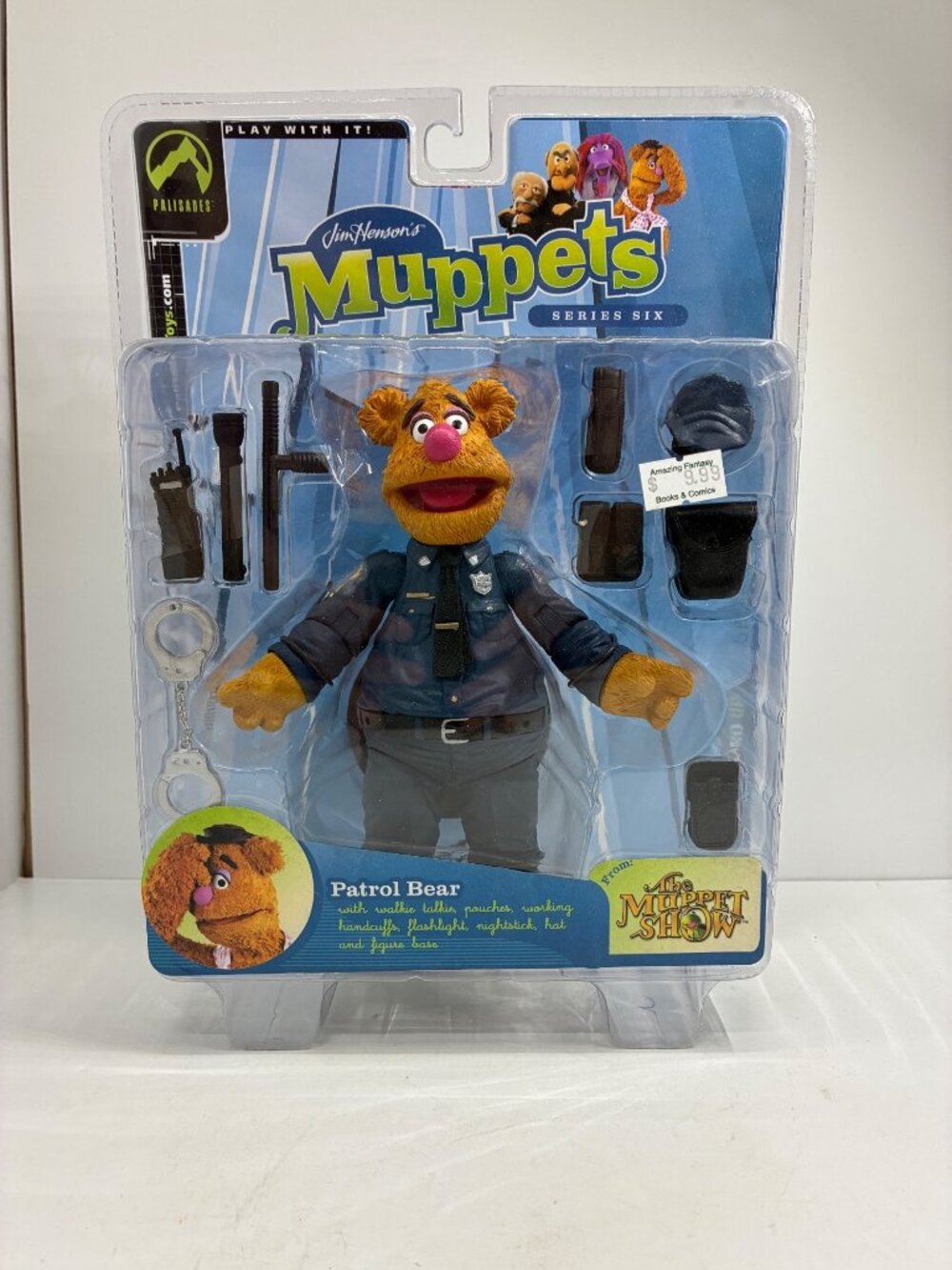Palisades Muppets Patrol Fozzie Bear Action Figure Series 6 With Accessories In
